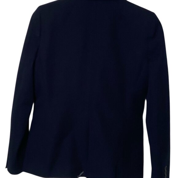 J Crew navy blazer jacket 2 button front NWT 4P lined stretch cotton - Picture 2 of 13